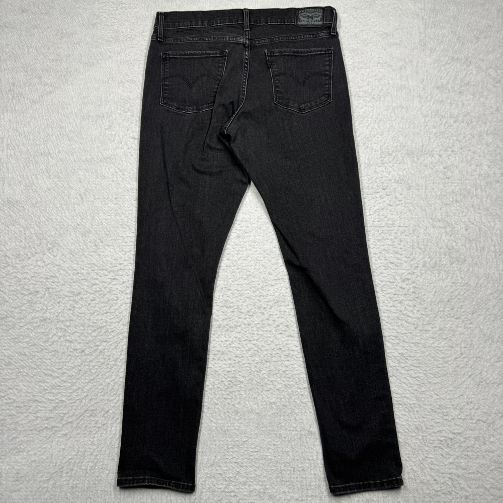 Levi's 311 Shaping‎ Skinny Jeans Black Dark Wash Stretch Denim Pants Size 30x28 - Picture 11 of 13